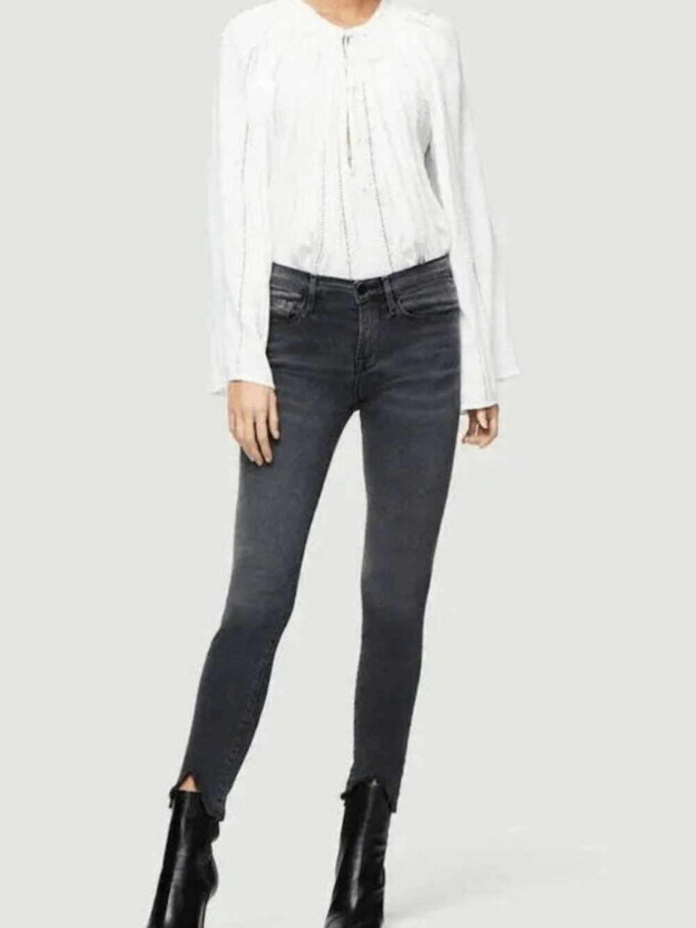 FRAME Denim “Le Skinny de Jeanne Crop”